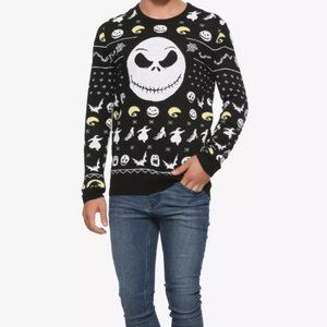 Hot Topic Disney The Nightmare Before Christmas Fair Isle Swearter 2X